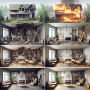 Fire damage restoration